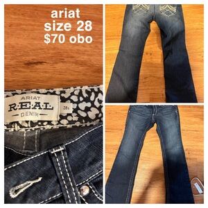 Ariat Women's Dark Blue Boot Cut Jeans